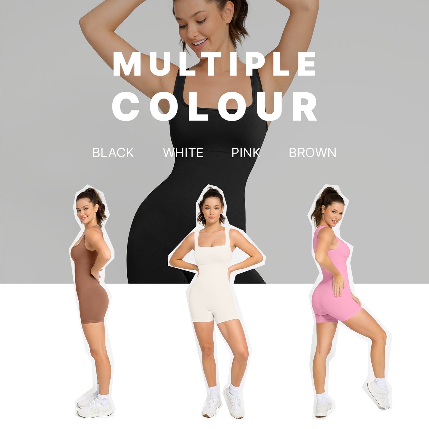 Square Neck Shapewear Jumpsuit