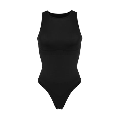 Round Neck Thong Bodysuit