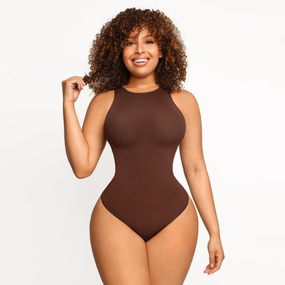 Round Neck Thong Bodysuit