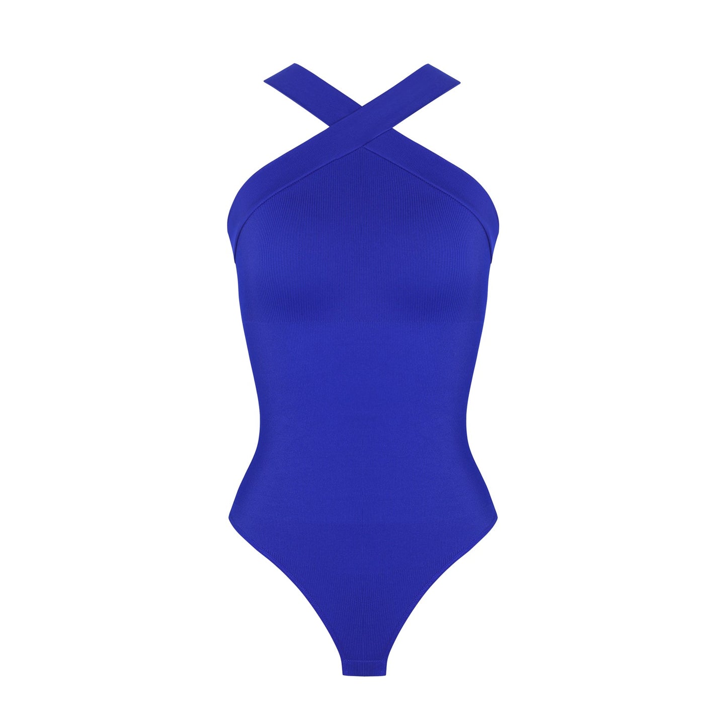 Crossover Halter Shapewear Bodysuit