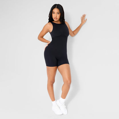 Round Neck Low Back Bodysuit