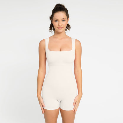 Square Neck Shapewear Jumpsuit