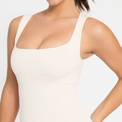 Square Neck Shapewear Jumpsuit