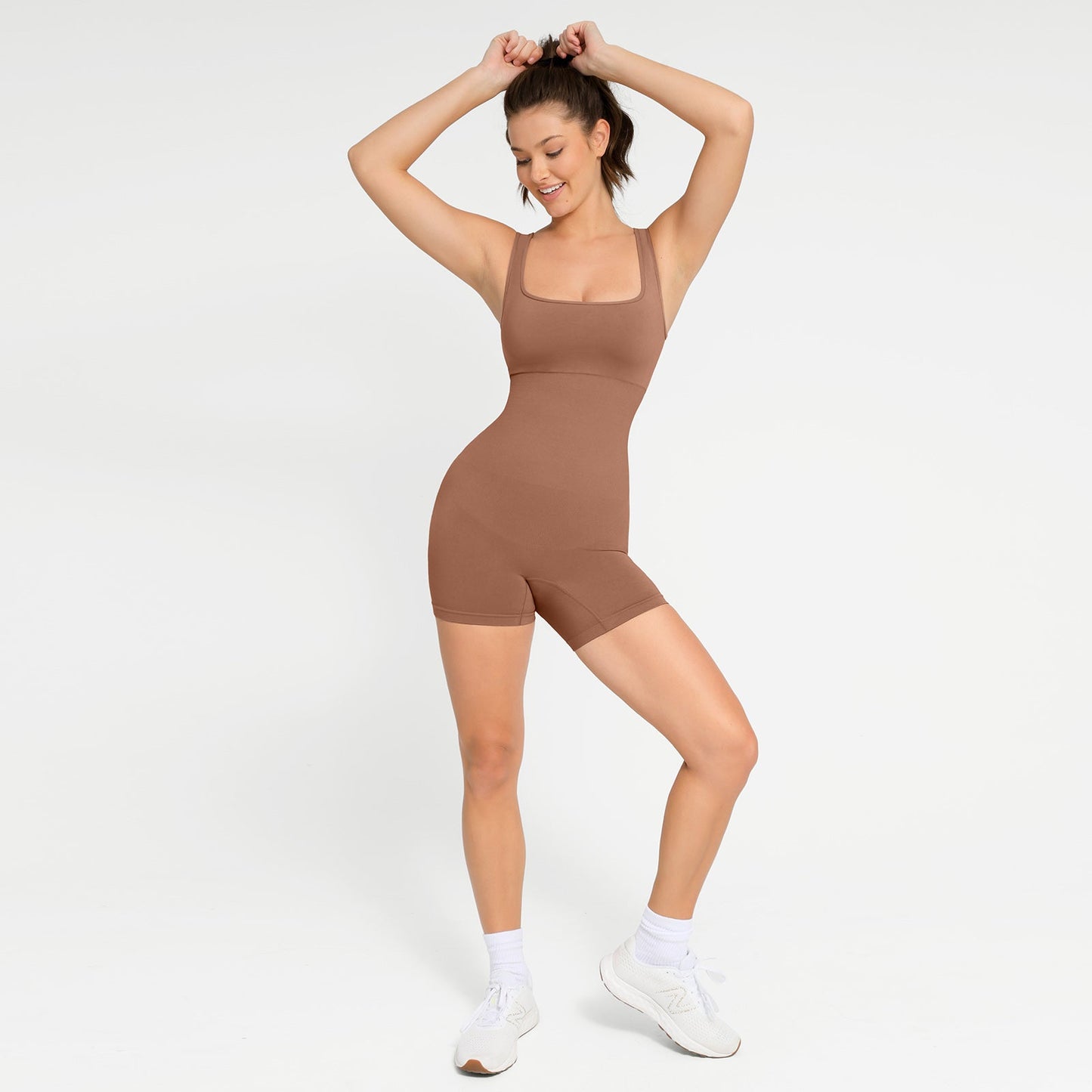 Square Neck Shapewear Jumpsuit