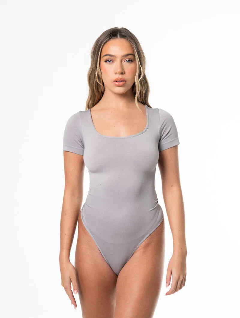 Square Neck Thong Bodysuit