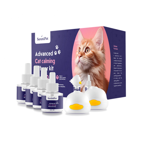 SereniPet™ - 2X Diffuseur + 4 Recharges - Phéromones calmantes pour chat